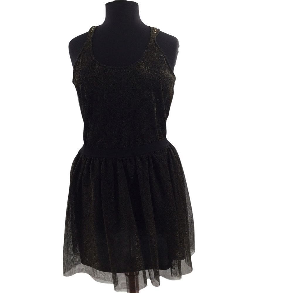 Marilyn Monroe Plus Size Black and Gold Tulle Skirt Set‎